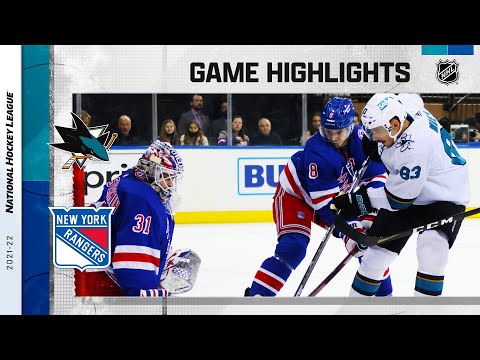 Sharks @ Rangers 12/3/21 | NHL Highlights