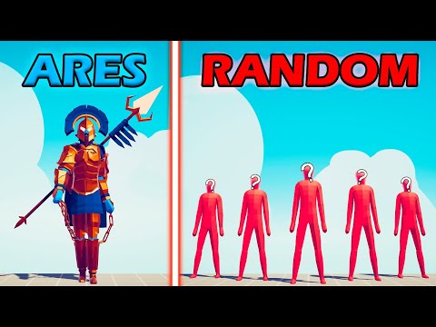 ARES TEAM vs RANDOM TEAM - Totally Accurate Battle Simulator | TABS