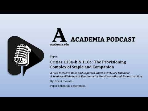 Podcast - Critias 115a–b & 118e: The Provisioning Complex of Staple and Companion