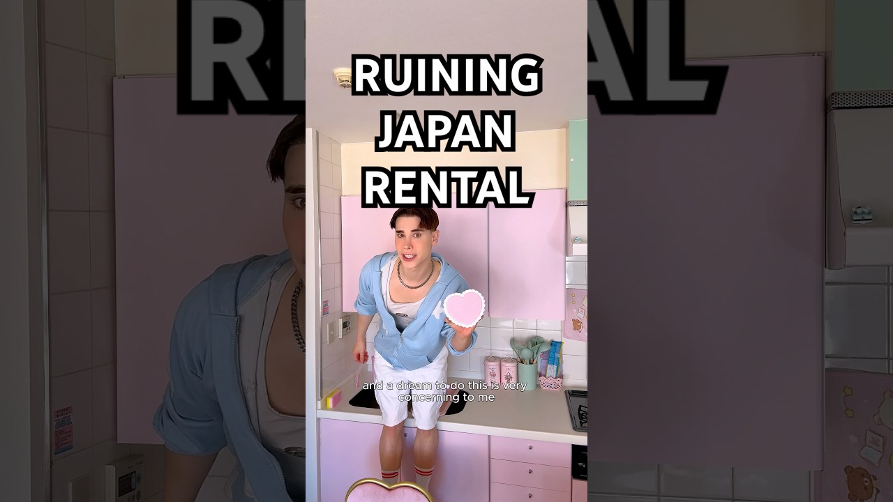 Ruining my japan rental apartment 😭 #shorts #japanapartment #roommakeover #kawaiidecor