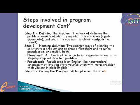 PROGRAM DEVELOPMENT  --|| COMPUTER SCIENCE