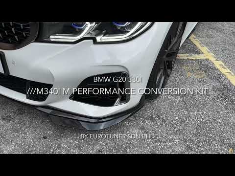 BMW G20 330i to M340i M Performance aerodynamic kit conversion
