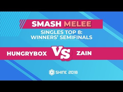 Hungrybox vs Zain - Melee Singles Top 8: Winners' Semifinals - Shine 2018