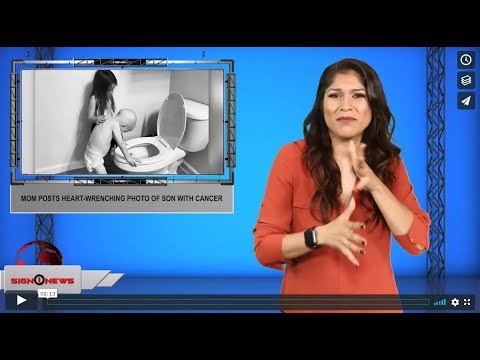 Mom posts heart-wrenching photo of son with cancer (ASL - 9.13.19)