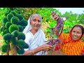 বাগানের দশ রকমের শাক সবজি তুলে দারুন স