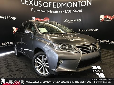 Used Gray 2015 Lexus RX 350 Touring Package Walkaround Review Beaumont Alberta