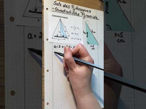 Pythagoras 11 quadratische Pyramide