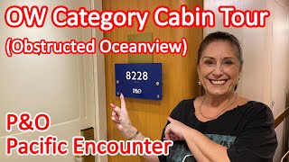 Pacific Encounter OW Category (Obstructed Oceanview) Cabin Tour - Cabin 8228