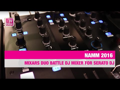 Mixars DUO battle DJ mixer for Serato DJ  - NAMM 2016