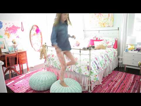 Part of a video titled How to Style a Girls Room - YouTube