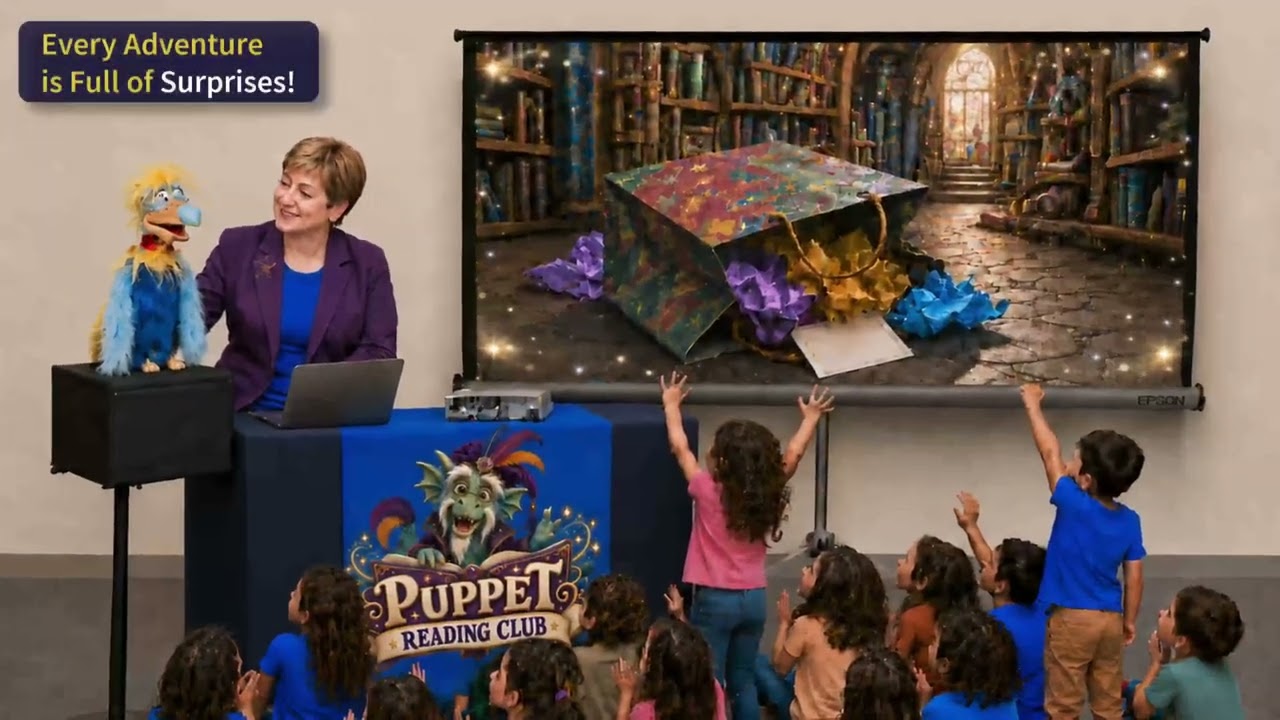 Promotional video thumbnail 1 for Puppet Reading Club