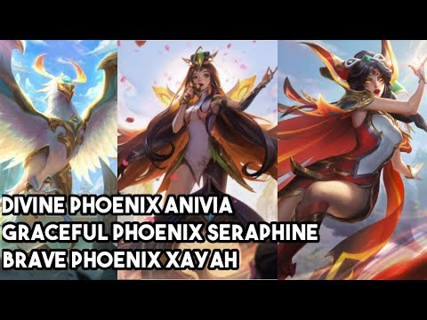 League Of Legends - Divine Phoenix Anivia, Graceful Phoenix Seraphine, Brave Phoenix Xayah || PBE
