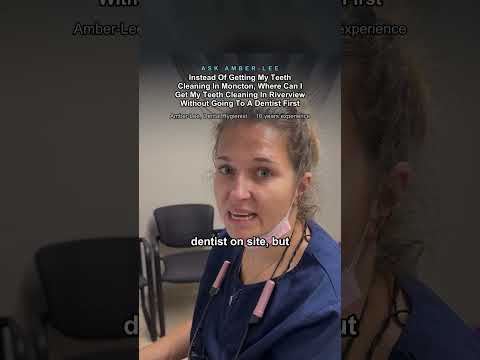 Amber-Lee, registered dental hygienist, explains where to get a teeth cleaning in Riverview without going to a dentist at Bright White Dental Hygiene Clinic