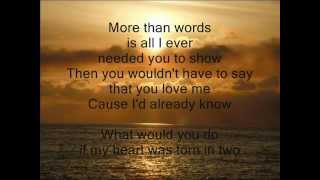 WESTLIFE - More Than Words - LETRA