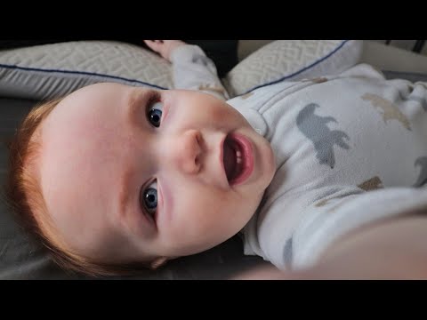 Baby Brother's FIRST WORD!! does Niko say MOM or DAD or APPLE? Video