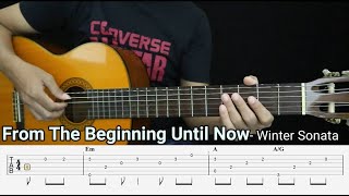 Download lagu From The Beginning Until Now - Winter Sonata - Fingerstyle Guitar Tutorial   TAB & Lyrics mp3