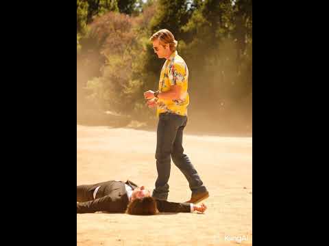 Tarantino universe crossover: Cliff Booth knocks out Vincent Vega 👊🏻 #Tarantino #AIshorts #KlingAI