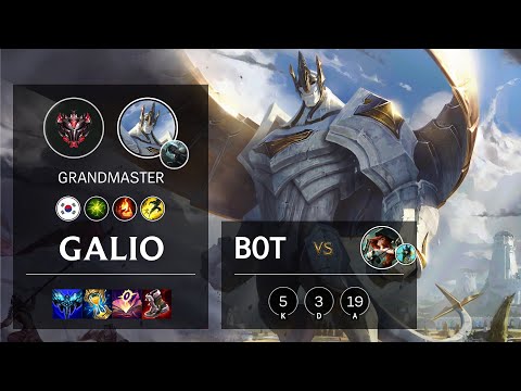 Galio Bot vs Miss Fortune - KR Grandmaster Patch 11.20