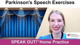Parkinson’s Speech Exercises: SPEAK OUT! ON STAGE