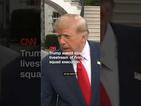 Trump asked about livestream of firing squad execution