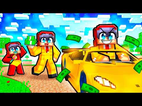 Cash’s BIRTH to MILLIONAIRE in Minecraft!
