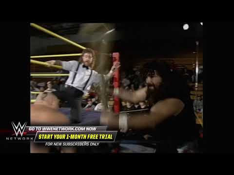 Mick Foley clashes with Bruiser Bedlam at Christmas Chaos 1994 in rare Hidden Gem (WWE Network)