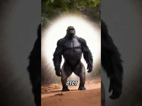 Makan pelan, minum sopan… tapi tenaganya nggak masuk akal 🦍 #animals #shorts