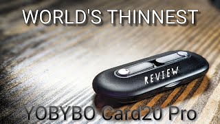 YOBYBO Card20 Pro - REVIEW ( world's thinnest wireless earbuds )