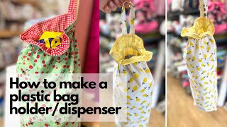 How to make a plastic bag holder/dispenser