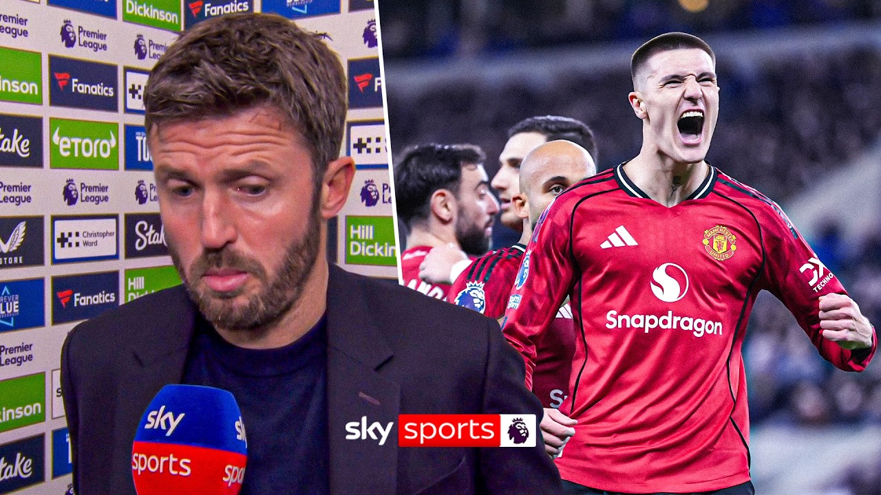 Michael Carrick's FULL post-match interview as Sesko goal beats Everton!