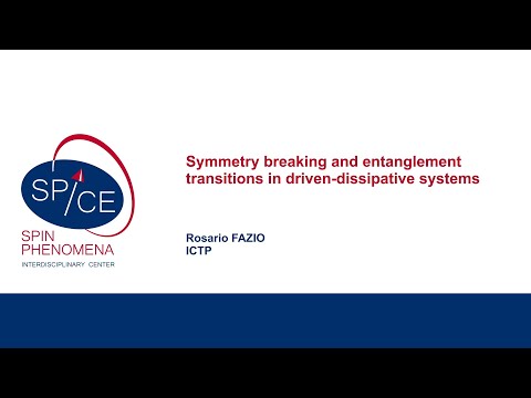 Talks - Non-Equilibrium Emergence in Quantum Design - Rosario FAZIO, ICTP