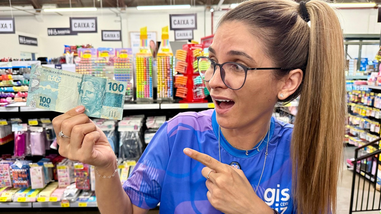 É POSSÍVEL COMPRAR MATERIAL ESCOLAR 2025 COM 100 REAIS? 🤔