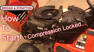 Start Compression Locked Briggs & Stratton Engine