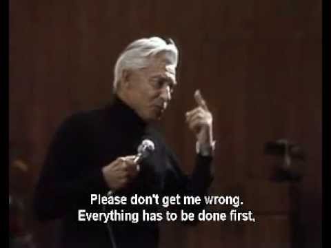 Karajan talks about Maestro Karl Bohm
