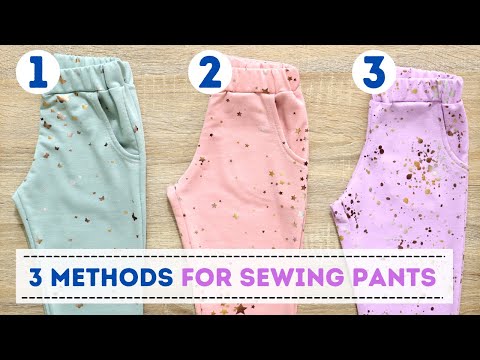 How to sew pants? 3 methods that I use!