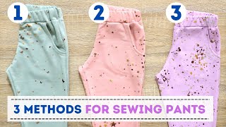 How to sew pants? 3 methods that I use!