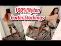100 Nylon Cervin Vintage Full Fashioned Backseam Stockings Garter Belt Feet Soles Reinforced Toes