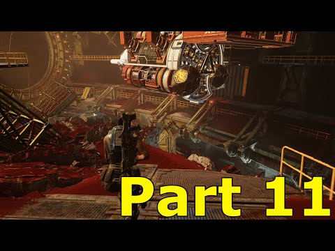 GEARS 5 Walkthrough Gameplay Part 11 - Placing satellites on rocket body