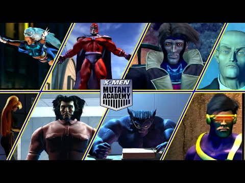 X-Men Mutant Academy - All Character Endings and Intros