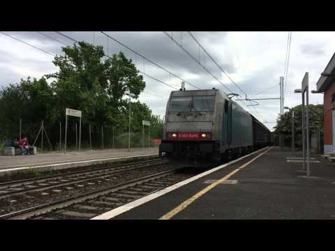 E483.104 DB Cargo Italia sul MRS 57408 Anagni Fiuggi - Chiasso Smistamento, in transito a Capannelle