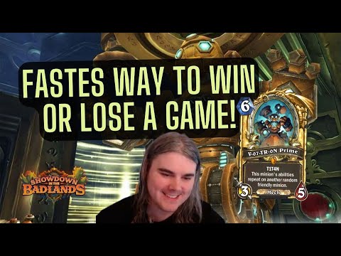FASTES WAY TO WIN OR LOSE A GAME!  JAMBRE PLAYS MECH ROGUE!