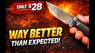 Amazing Amazon Fixed Blade Under $30! Flissa $28 Knife Review