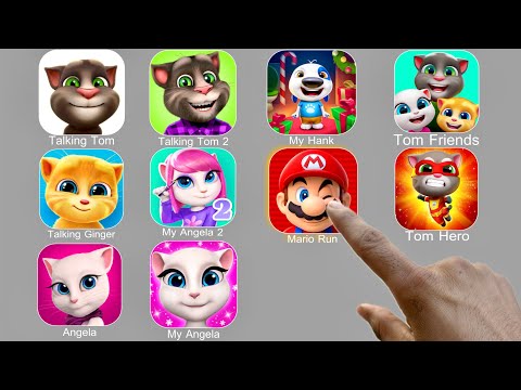 Talking Tom,Mario Run,Talking Ginger,Angela,Talking Tom 2,My Angela 2,My Angela,Tom Friends