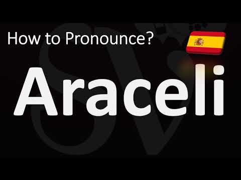 How to Pronounce Araceli? (SPANISH)