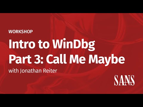 Intro to WinDbg Part 3 Call Me Maybe