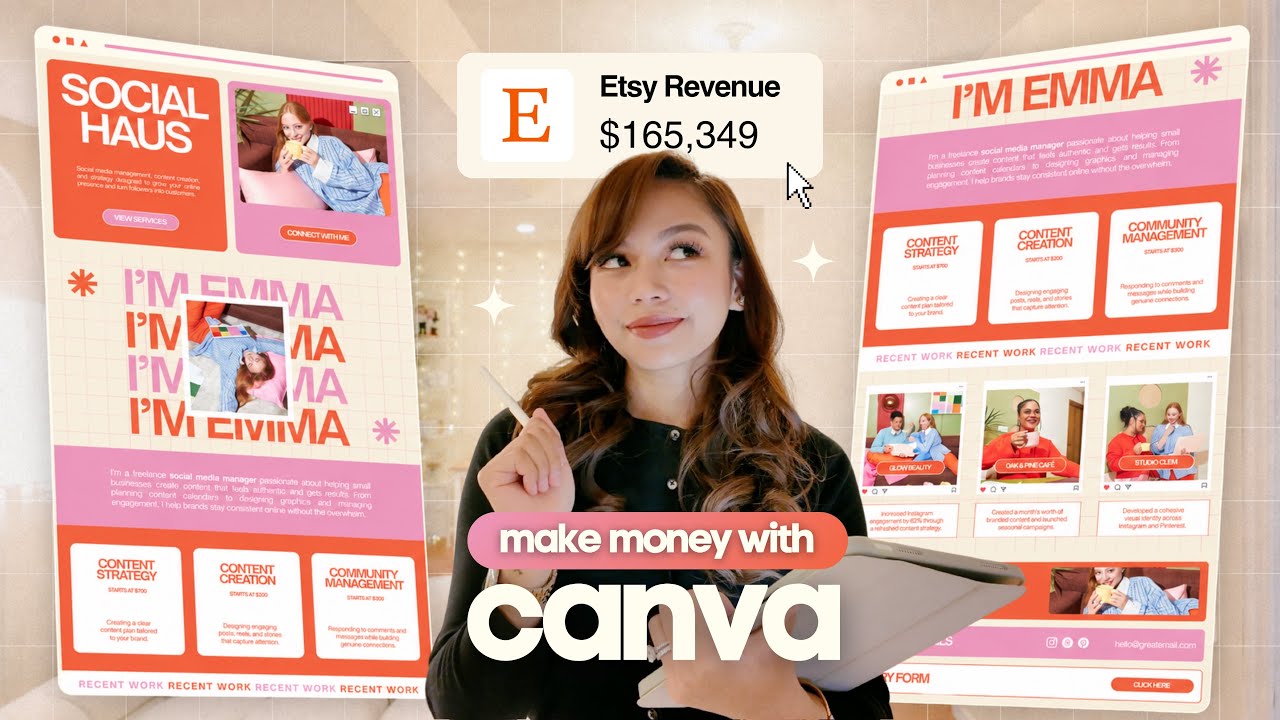 how to create and sell canva websites for passive income video thumbnail
