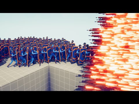 100x SHIELD BEARER vs 2x EVERY GOD - Totally Accurate Battle Simulator TABS