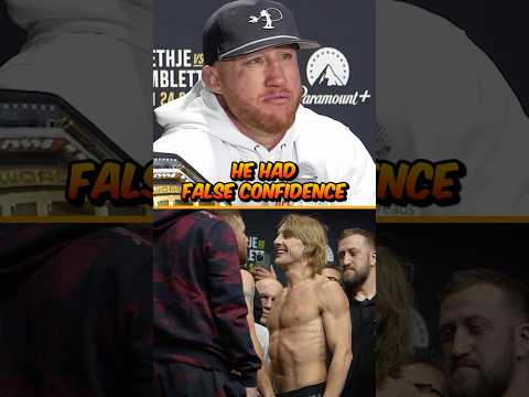 🤔🟠 JUSTIN GAETHJE HONEST THOUGHTS ON PADDY PIMBLETT AFTER DEFEATING HIM AT UFC 324