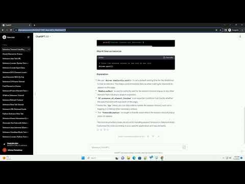 Selenium Test Session Timeout