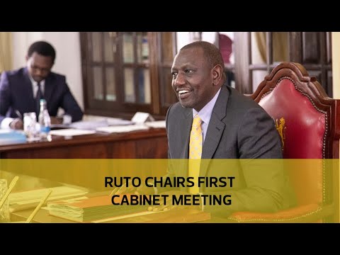 Ruto chairs first cabinet meeting